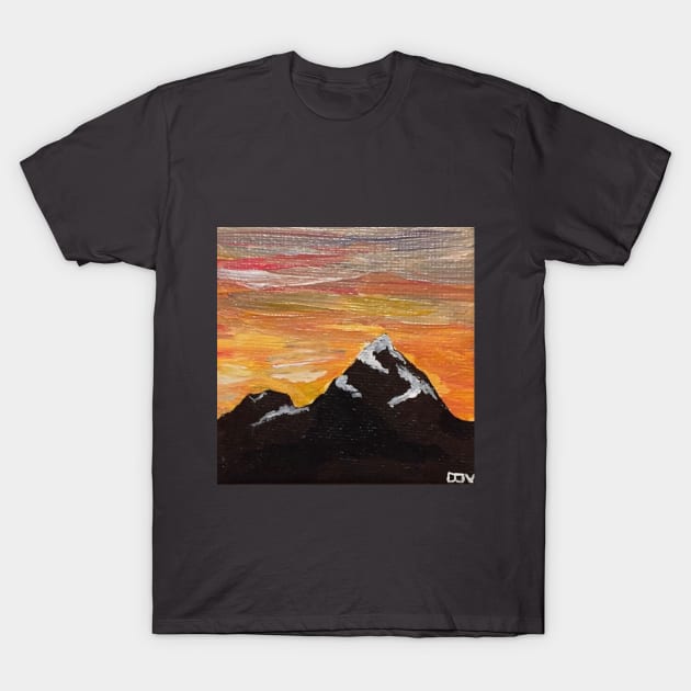 Rocky Mountain Sunset T-Shirt by ArtbyDJV